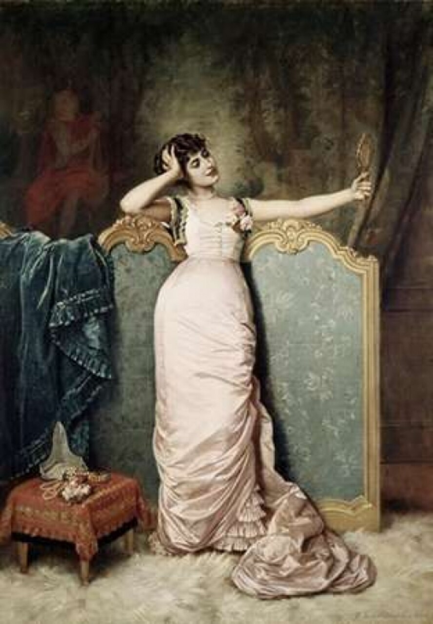 Admiring Herself Poster Print by Auguste Toulmouche - Item # VARPDX280580
